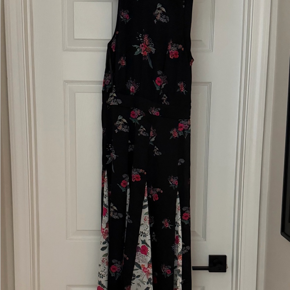 Ted Baker Black Dress with Pink and White Accents